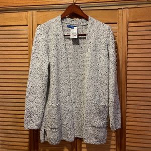 NWT Apt 9 Cozy Cardigan ivory marble Size Medium